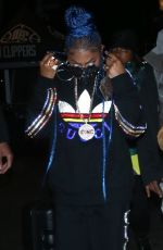 MISSY ELLIOTT Arrives at Lakers vs Clippers Game in Los Angeles 11/10/2022