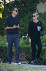 MOLLY SIMS and Scott Stuber Out in Santa Monica 10/31/2022
