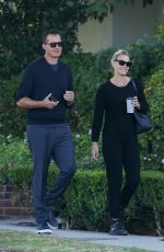 MOLLY SIMS and Scott Stuber Out in Santa Monica 10/31/2022