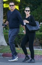 MOLLY SIMS and Scott Stuber Out in Santa Monica 10/31/2022