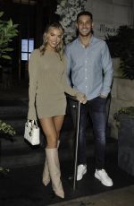 MOLLY SMITH and Callum Jones Arrives at Masons Restaurant in Manchester 11/09/2022