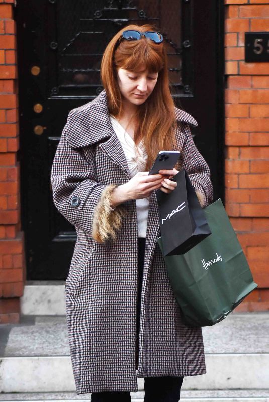 NICOLA ROBERTS Out Shopping in Harrods Store in London 11/11/2022