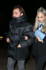 OLIVIA ATTWOOD and Bradley Dack Night Out in London 11/22/2022