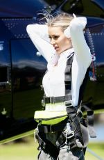 OLIVIA ATTWOOD Boards a Helicopter in Gold Coast in Australia 11/04/2022