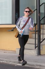 OLIVIA WILDE Leaves a Gym in Studio City 11/14/2022