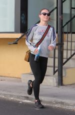 OLIVIA WILDE Leaves a Gym in Studio City 11/14/2022
