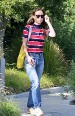 OLIVIA WILDE Leaves a Meeting in Los Angeles 11/02/2022