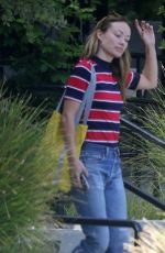 OLIVIA WILDE Leaves a Meeting in Los Angeles 11/02/2022