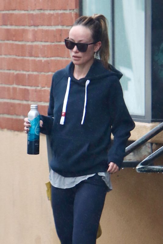 OLIVIA WILDE Leaves a Workout in Studio City 11/07/2022