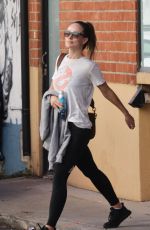 OLIVIA WILDE Leaves Intense Workout in Studio City 11/18/2022