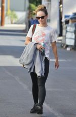 OLIVIA WILDE Leaves Intense Workout in Studio City 11/18/2022