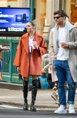 OLIVVIA PALERMO and Johannes Huebl Out for Coffee in New York 11/01/2022