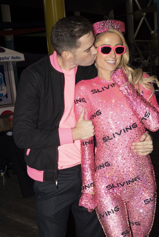 PARIS HILTON at Her Anniversary Party at Santa Monica Pier 11/11/2022