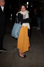 PARKER POSEY Out for Dinner at Craig