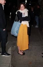 PARKER POSEY Out for Dinner at Craig