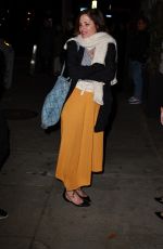 PARKER POSEY Out for Dinner at Craig