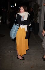 PARKER POSEY Out for Dinner at Craig