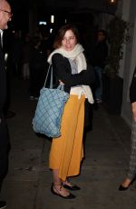 PARKER POSEY Out for Dinner at Craig