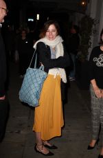 PARKER POSEY Out for Dinner at Craig