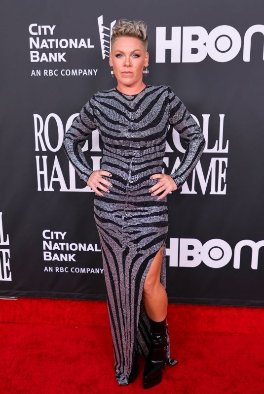 PINK at 37th Annual Rock & Roll Hall of Fame Induction Ceremony in Los Angeles 11/05/2022