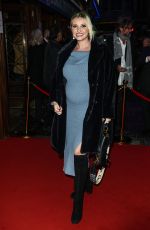 Pregnant AMY HART at Elf the Musical Opening Night at Dominion Theatre in London 11/24/2022