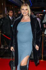 Pregnant AMY HART at Elf the Musical Opening Night at Dominion Theatre in London 11/24/2022