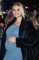 Pregnant AMY HART at Elf the Musical Opening Night at Dominion Theatre in London 11/24/2022