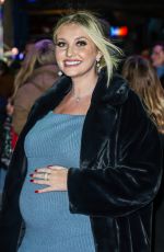 Pregnant AMY HART at Elf the Musical Opening Night at Dominion Theatre in London 11/24/2022