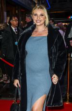 Pregnant AMY HART at Elf the Musical Opening Night at Dominion Theatre in London 11/24/2022