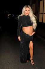 Pregnant BIANCA GASCOIGNE at at Private DJ Session in London 11/26/2022