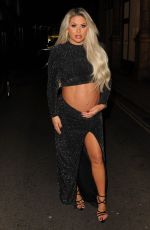 Pregnant BIANCA GASCOIGNE at at Private DJ Session in London 11/26/2022