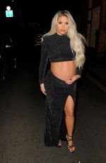Pregnant BIANCA GASCOIGNE at at Private DJ Session in London 11/26/2022