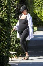 Pregnant CHRISSY TEIGEN Out with Her Dogs in Los Angeles 11/05/2022