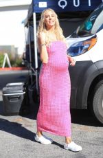 Pregnant HEATHER RAE YOUNG Leaves Selling Sunset Set in West Hollywood 11/03/2022
