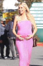 Pregnant HEATHER RAE YOUNG Leaves Selling Sunset Set in West Hollywood 11/03/2022