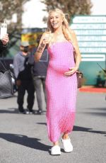 Pregnant HEATHER RAE YOUNG Leaves Selling Sunset Set in West Hollywood 11/03/2022