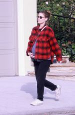 Pregnant KATE MARA Leaves Morning Yoga Class in Los Angeles 11/01/2022