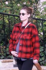Pregnant KATE MARA Leaves Morning Yoga Class in Los Angeles 11/01/2022