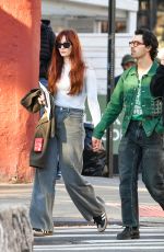 Pregnant SOPHIE TURNER and Joe Jonas Out with a Realtor in New York 11/02/2022