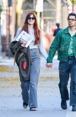Pregnant SOPHIE TURNER and Joe Jonas Out with a Realtor in New York 11/02/2022