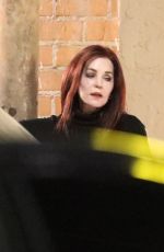 PRISCILLA PRESLEY Out for Dinner with Her Son Navarone Garibaldi in Los Angeles 11/02/2022