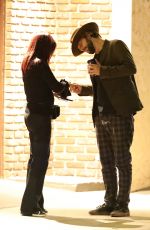 PRISCILLA PRESLEY Out for Dinner with Her Son Navarone Garibaldi in Los Angeles 11/02/2022