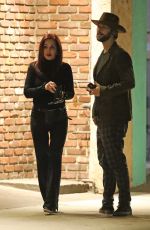 PRISCILLA PRESLEY Out for Dinner with Her Son Navarone Garibaldi in Los Angeles 11/02/2022