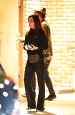 PRISCILLA PRESLEY Out for Dinner with Her Son Navarone Garibaldi in Los Angeles 11/02/2022