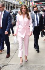 RANIA AL-ABDULAH Arrives at Good Morning America Studios in New York 09/22/2022