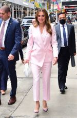 RANIA AL-ABDULAH Arrives at Good Morning America Studios in New York 09/22/2022