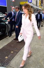 RANIA AL-ABDULAH Arrives at Good Morning America Studios in New York 09/22/2022