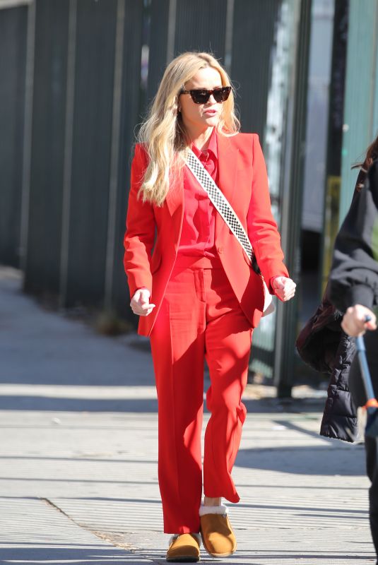 REESE WITHERSPOON and JENNIFER ANISTON on the Set of The Morning Show in Los Angeles 11/16/2022