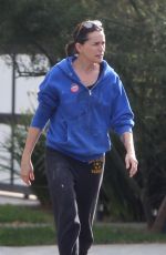RENA SOFER Repositions the Trash Bins in Front of Her House in Los Angeles 11/01/2022