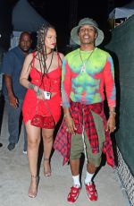 RIHANNA and A$AP Rocky at Imagine Reggae Festival in Barbados 11/25/2022